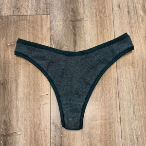 PINK Victoria’s Secret Shimmer Waffle Knit Thong Panty